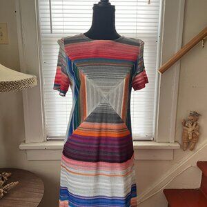 missoni 40 (xs to sm) cubistic brutalist mcm light theory lover mini dress